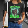 Oiiaa Oiiaa 猫 脳腐 ウイルス スピニング 猫 ミーム Tシャツ 彼女への贈り物