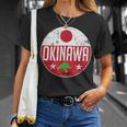 Okinawa Japanintage Flag Bonsai Tree Karateouvenir Tシャツ 彼女への贈り物