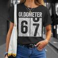 Oldometer 67 67歳の誕生日ギフトシャツ Tシャツ 彼女への贈り物