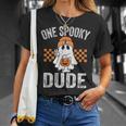 Onepooky Dude Ghost Dude ハロウィン Tシャツ 彼女への贈り物