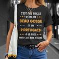 Origine Portugaluper Portugais Beau Gosse Humour Portugais T-Shirt Cadeaux pour elle
