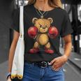 Oso De Peluche Juguetón Con Guantes De Boxeo Para Un Desafío Divertido Camiseta unisex Regalos para ella