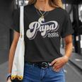 Papa 2025 初めての父の日 父性 新しいパパ Tシャツ 彼女への贈り物