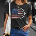 Patriotic Fighter Jets Usa Flag Red White & Blue 4Th Of July T-Shirt Gifts for Her