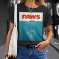 Paws Cat ファニーtシャツ、子猫映画ポスターパロディ Tシャツ 彼女への贈り物