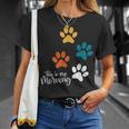 Pet Lover 肉球 犬 子犬 猫 プリント 肉球 ペット好き Tシャツ 彼女への贈り物