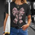 Pink Camouflage Old Camo Bow Camo Coquette Bow Hunting Women T-Shirt Gifts for Her