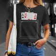 Pocket Aces Pokerpades & Heart 面白いポーカー ギフト Tシャツ 彼女への贈り物