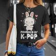 Powered By Kpop Rabbit韓国ポップマーチ K-Popグッズ Tシャツ 彼女への贈り物