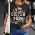 Proud Sister Of A Class Of 2025 Graduate Senior Graduation T-Shirt Gifts for Her