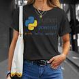 Pythonプログラマーティーコンピューター開発者 Tシャツ 彼女への贈り物