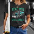Real Drive Trucks ビッグリグトラックドライバー Tシャツ 彼女への贈り物