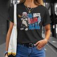 Red White And Feral Raccoon 4Th Of-July T-Shirt Gifts for Her