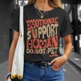 Retro Do Not Pet Emotionalupport Human Groovy Tシャツ 彼女への贈り物