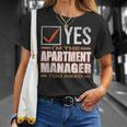 Retro Profession I'm The Apartment Manager Tシャツ 彼女への贈り物
