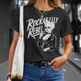 Rockabilly Rebel Blonde Pinup With Attitude Graphic Tシャツ 彼女への贈り物