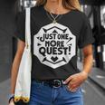 Rpg愛好家のためのjust One More Quest Gamer Tシャツ 彼女への贈り物