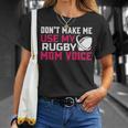Rugby Don't Make Me Use My Rugby Momボイス。 長袖tシャツ Tシャツ 彼女への贈り物