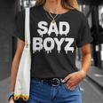 Sad Boyz Drip おもしろグラフィックノベルティ トレンディギフト Tシャツ 彼女への贈り物