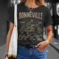 Salinas De Bonneville Motociclismo Carreras Moterointage Camiseta unisex Regalos para ella