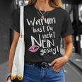 Schlager Fan Item Accessories Warum Hast Du Nicht Nein Gesagt With-Neck T-Shirt Geschenke für Sie