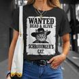 Schrodinger's Cat Wanted Physics シャツ 理科教師 Tシャツ 彼女への贈り物
