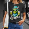 Servus Wiesn Gaudi – 面白いオクトーバーフェストビールバイエルンコスチューム Tシャツ 彼女への贈り物