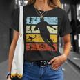 Silueta De Fútbol Retrointage Regalo De Fútbol Camiseta unisex Regalos para ella