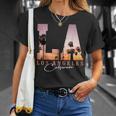 Souvenir Du Coucher Deoleil La Los Angeles Californie T-Shirt Cadeaux pour elle