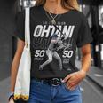 Speed Power Ohtani 50-50 Milestonehohei Ohtani Mlbpa Tシャツ 彼女への贈り物