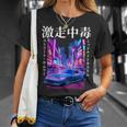 Supra Kanjiynthwave Coche Jdm Modificado De Los Años 90 Camiseta unisex Regalos para ella