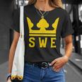 Swe With A Royal Crown スウェーデン Tシャツ 彼女への贈り物
