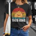 Taco King For Tacos Lover メキシカンタコス ファニー タコス サンセット Tシャツ 彼女への贈り物