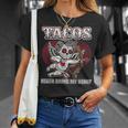 Taco Lovers バレンタインデー シュガースカル キューピッド メキシカンアート Tシャツ 彼女への贈り物