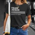 Team Jesus キリストの弟子 詩、聖書、キリスト教徒 Tシャツ 彼女への贈り物
