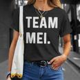 Team Mei 名前 Tシャツ 彼女への贈り物