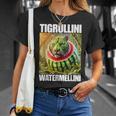 Tigrullini Watermellini イタリアンブレインロットミーム Tシャツ 彼女への贈り物