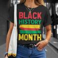 History Month ペイントブラシ ジューンティーンス ブラックヒストリー Tシャツ 彼女への贈り物