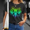 Trippy Dj Cadeau Pour Ravers Techno House Éléphant Psychédélique T-Shirt Cadeaux pour elle