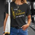 Trombone Without My Trombone Life Would B フラットトロンボーン Tシャツ 彼女への贈り物