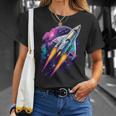 Universe Rockettart Cosmoshuttle Flight Galaxypace T-Shirt Geschenke für Sie