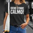Uomo Devotare Calmo Frase Divertente Ironica Uomo Amico Papà Maglietta Regalos para ella