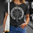 Vegvisir バイキング ルーン文字サークルバイキング Tシャツ 彼女への贈り物