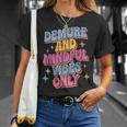 Very Demureery Mindfulibes Only Cute Retro Girls Tシャツ 彼女への贈り物