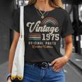 Vintage 1975 Cumpleaños Años 50 Retro Camiseta unisex Regalos para ella