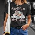 Vintage Chainsaw Bunny Rage Horror Movie Graphic Tシャツ 彼女への贈り物