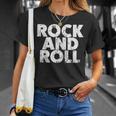 Vintage Grunge Old Rock & Roll Music Rock And Roll Tシャツ 彼女への贈り物