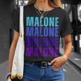 Vintage Malone Personalized Name I Love Malone T-Shirt Gifts for Her