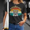 Vintage Retro Wild Animalummerunglass Common Raccoon Dad Tシャツ 彼女への贈り物