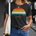 Vintage Retrotyle City Turkeykyline Cityscape Istanbul 長袖tシャツ Tシャツ 彼女への贈り物